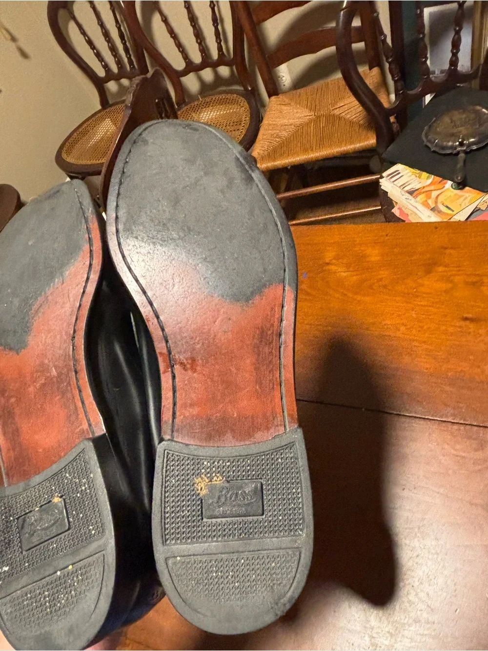 G.H. Bass & Co. Kitties Tassel Loafer Black Leather Size 10.5 D Style 067022